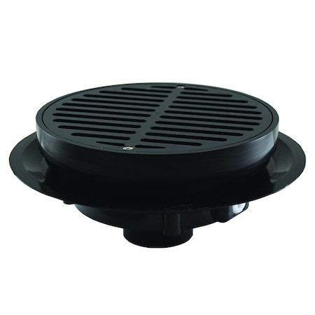 Jones Stephens 3in. Heavy Duty Traffic ABS Floor Drain with Full Plastic Grate and Ring D50379
